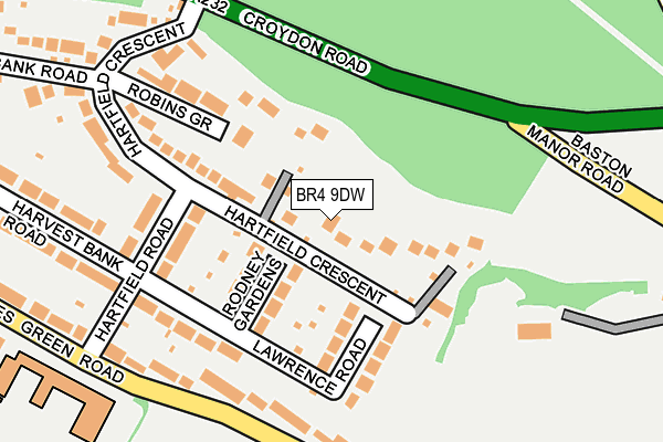BR4 9DW map - OS OpenMap – Local (Ordnance Survey)