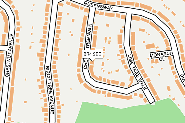 BR4 9EE map - OS OpenMap – Local (Ordnance Survey)