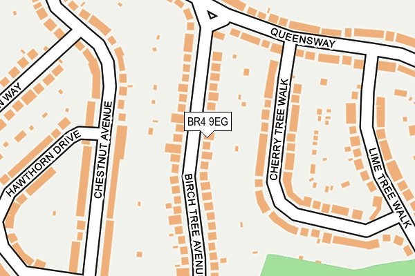 BR4 9EG map - OS OpenMap – Local (Ordnance Survey)