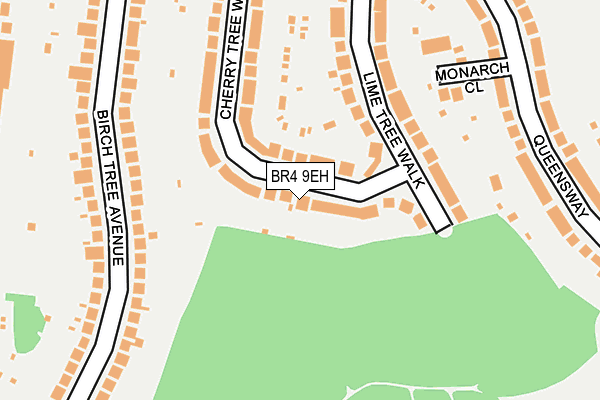 BR4 9EH map - OS OpenMap – Local (Ordnance Survey)