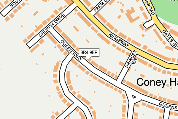 BR4 9EP map - OS OpenMap – Local (Ordnance Survey)