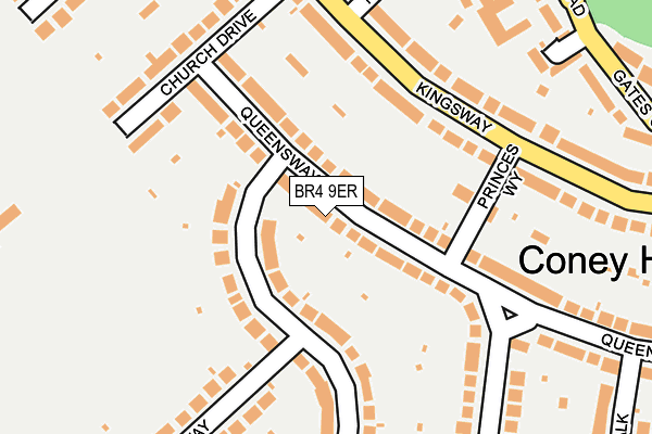 BR4 9ER map - OS OpenMap – Local (Ordnance Survey)