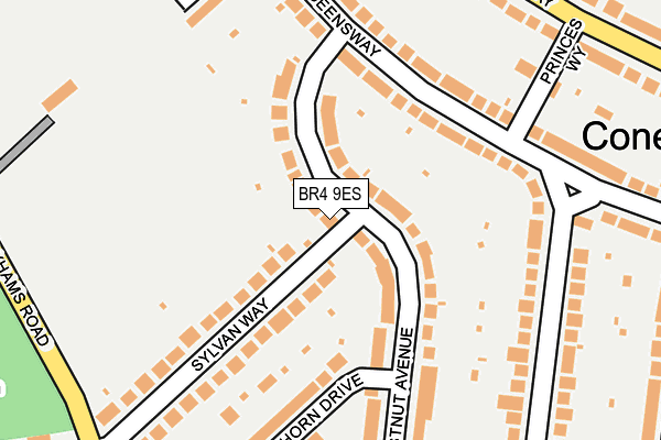 BR4 9ES map - OS OpenMap – Local (Ordnance Survey)
