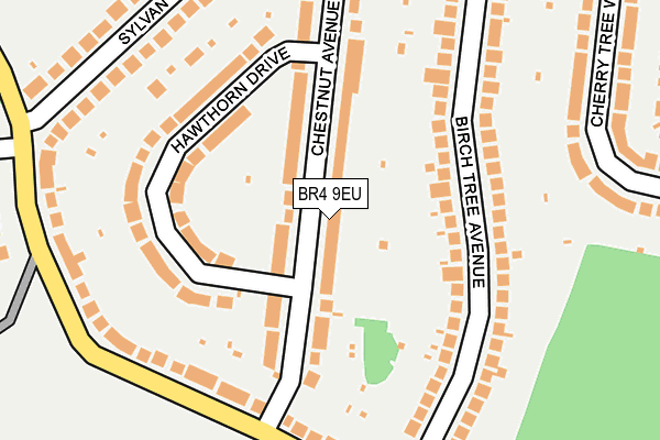 BR4 9EU map - OS OpenMap – Local (Ordnance Survey)