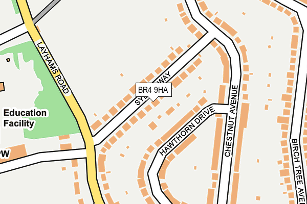 BR4 9HA map - OS OpenMap – Local (Ordnance Survey)