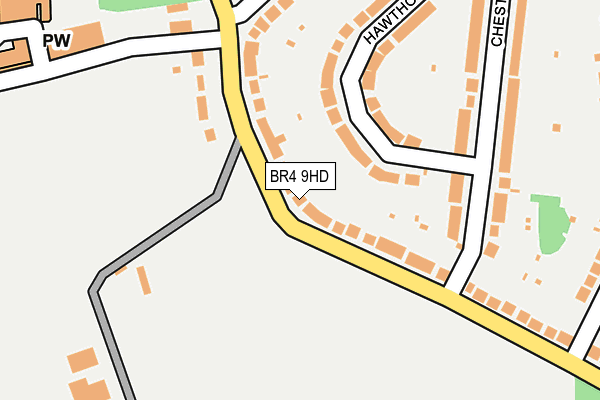BR4 9HD map - OS OpenMap – Local (Ordnance Survey)
