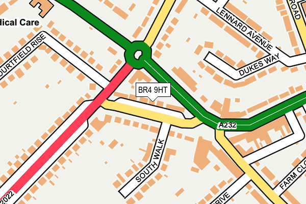 BR4 9HT map - OS OpenMap – Local (Ordnance Survey)