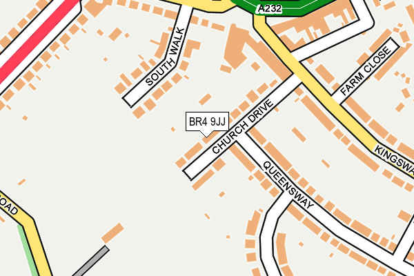 BR4 9JJ map - OS OpenMap – Local (Ordnance Survey)
