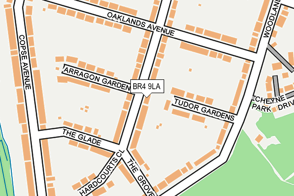 BR4 9LA map - OS OpenMap – Local (Ordnance Survey)