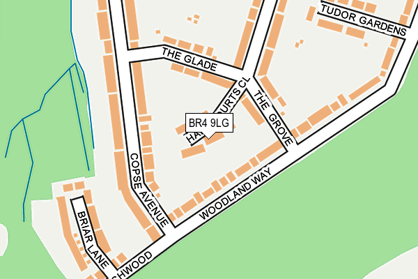 BR4 9LG map - OS OpenMap – Local (Ordnance Survey)