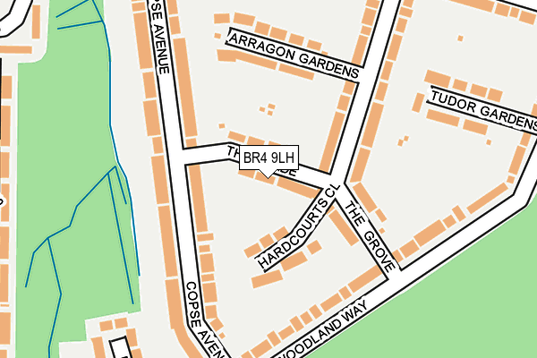 BR4 9LH map - OS OpenMap – Local (Ordnance Survey)
