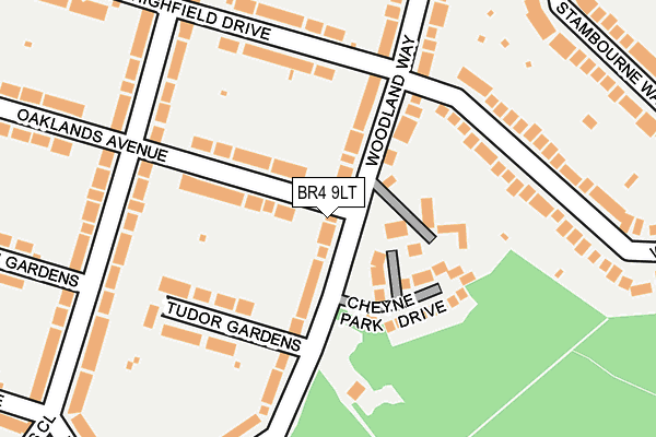 BR4 9LT map - OS OpenMap – Local (Ordnance Survey)