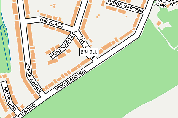 BR4 9LU map - OS OpenMap – Local (Ordnance Survey)