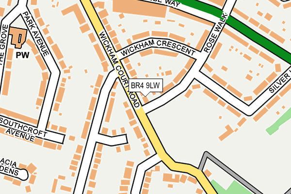 BR4 9LW map - OS OpenMap – Local (Ordnance Survey)