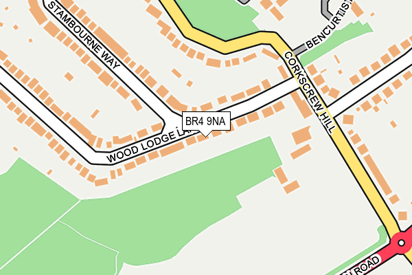 BR4 9NA map - OS OpenMap – Local (Ordnance Survey)