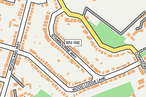 BR4 9NE map - OS OpenMap – Local (Ordnance Survey)