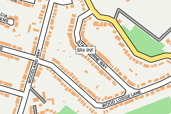 BR4 9NF map - OS OpenMap – Local (Ordnance Survey)