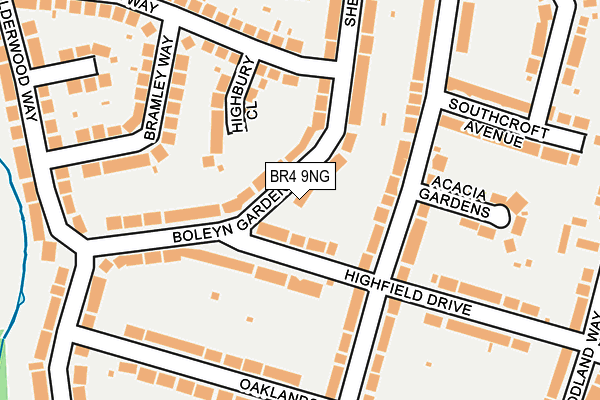 BR4 9NG map - OS OpenMap – Local (Ordnance Survey)