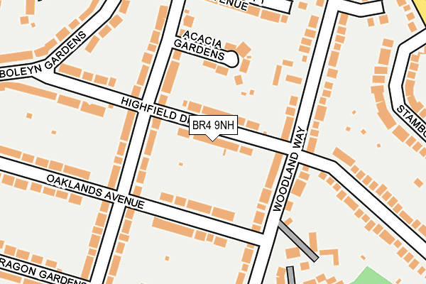 BR4 9NH map - OS OpenMap – Local (Ordnance Survey)