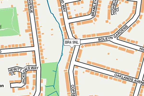 BR4 9NL map - OS OpenMap – Local (Ordnance Survey)