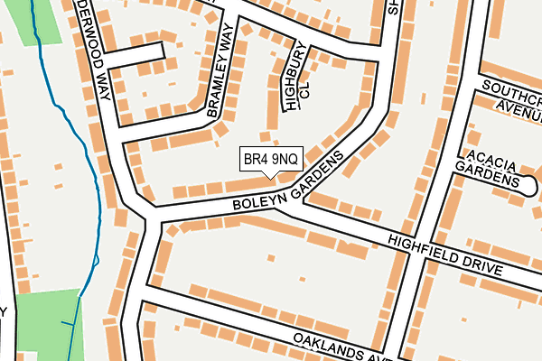 BR4 9NQ map - OS OpenMap – Local (Ordnance Survey)