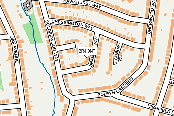 BR4 9NT map - OS OpenMap – Local (Ordnance Survey)