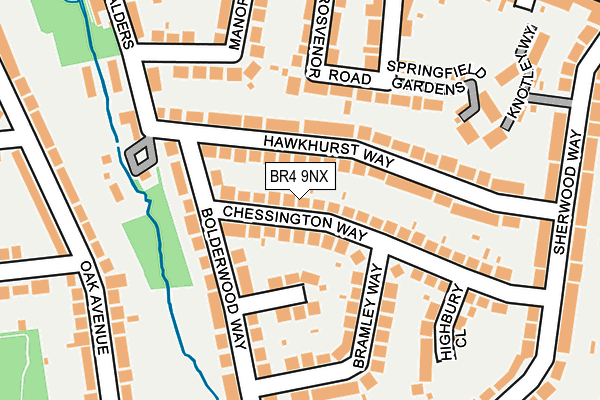BR4 9NX map - OS OpenMap – Local (Ordnance Survey)
