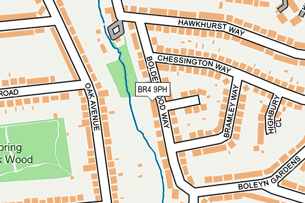 BR4 9PH map - OS OpenMap – Local (Ordnance Survey)