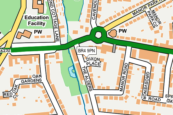 BR4 9PN map - OS OpenMap – Local (Ordnance Survey)