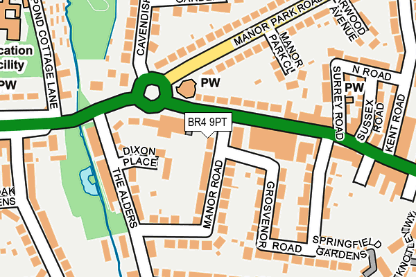 BR4 9PT map - OS OpenMap – Local (Ordnance Survey)