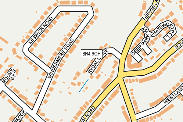 BR4 9QH map - OS OpenMap – Local (Ordnance Survey)