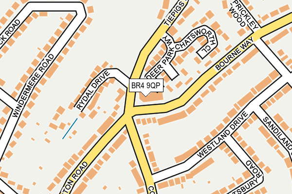 BR4 9QP map - OS OpenMap – Local (Ordnance Survey)