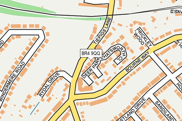 BR4 9QQ map - OS OpenMap – Local (Ordnance Survey)