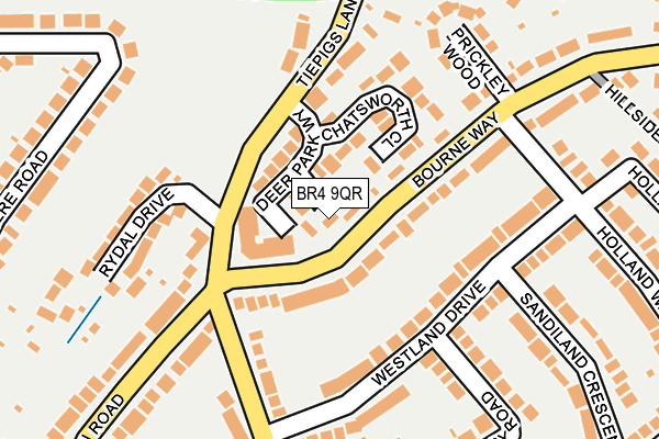 BR4 9QR map - OS OpenMap – Local (Ordnance Survey)