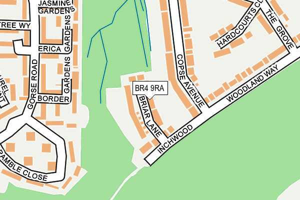 BR4 9RA map - OS OpenMap – Local (Ordnance Survey)