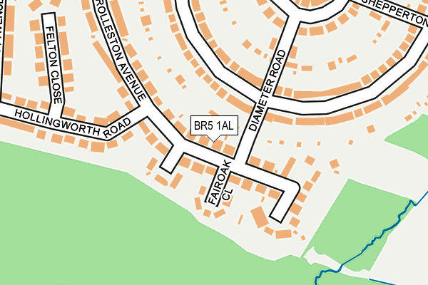 BR5 1AL map - OS OpenMap – Local (Ordnance Survey)