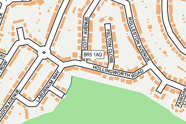 BR5 1AQ map - OS OpenMap – Local (Ordnance Survey)