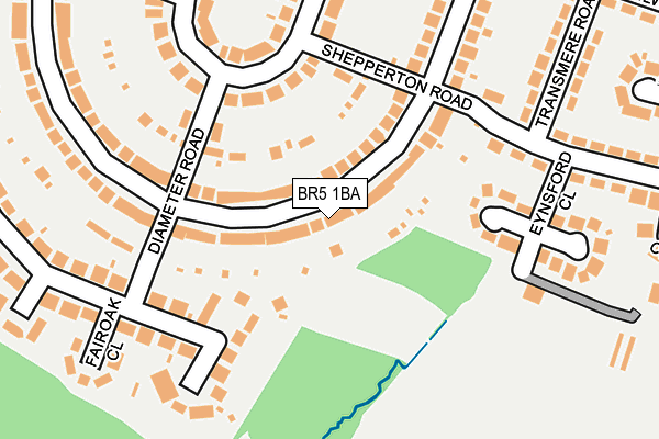 BR5 1BA map - OS OpenMap – Local (Ordnance Survey)