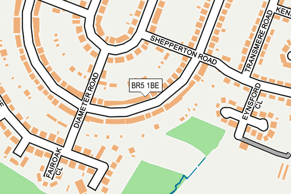 BR5 1BE map - OS OpenMap – Local (Ordnance Survey)