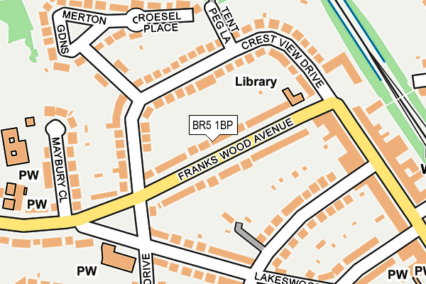 BR5 1BP map - OS OpenMap – Local (Ordnance Survey)