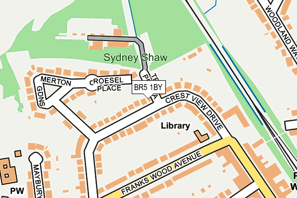 BR5 1BY map - OS OpenMap – Local (Ordnance Survey)