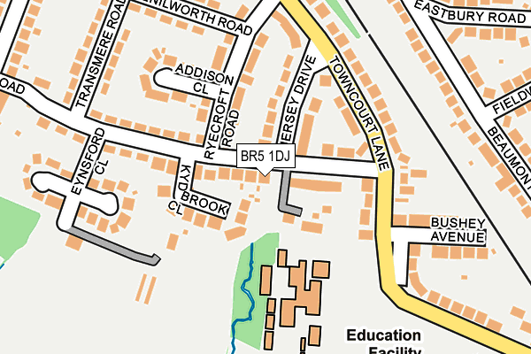 BR5 1DJ map - OS OpenMap – Local (Ordnance Survey)