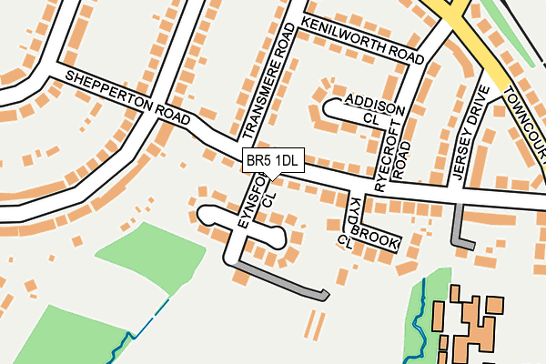 BR5 1DL map - OS OpenMap – Local (Ordnance Survey)