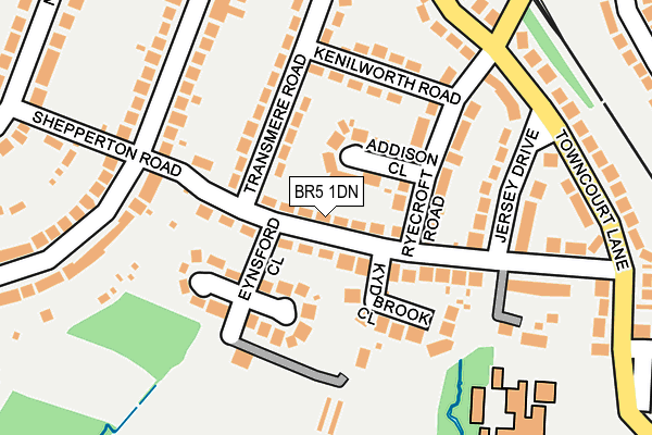 BR5 1DN map - OS OpenMap – Local (Ordnance Survey)