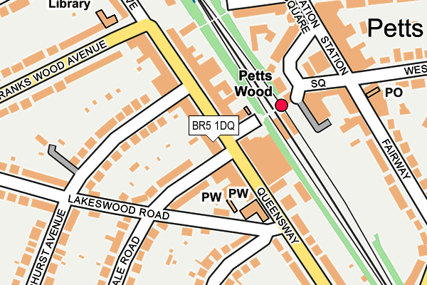 Map of PETTS WOOD STORE LTD at local scale