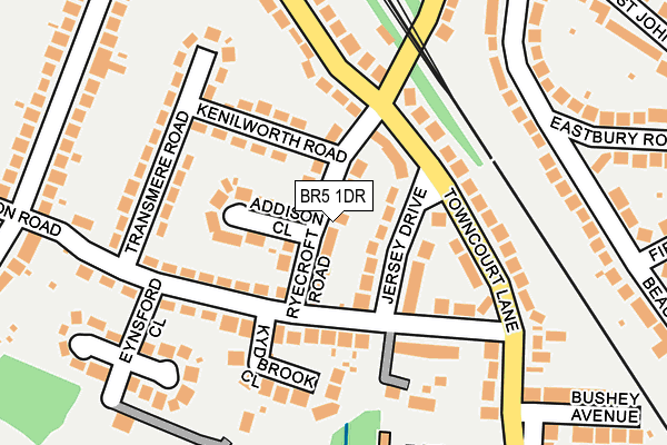 BR5 1DR map - OS OpenMap – Local (Ordnance Survey)