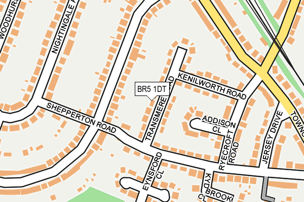 BR5 1DT map - OS OpenMap – Local (Ordnance Survey)