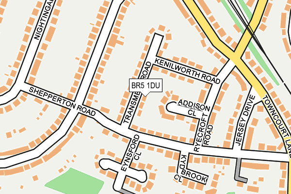 BR5 1DU map - OS OpenMap – Local (Ordnance Survey)