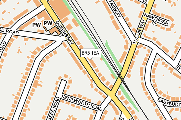 BR5 1EA map - OS OpenMap – Local (Ordnance Survey)