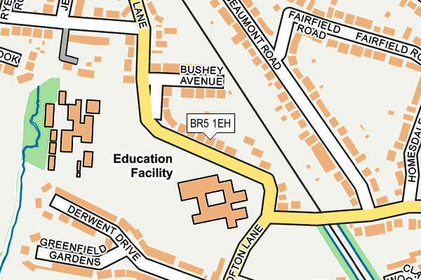 BR5 1EH map - OS OpenMap – Local (Ordnance Survey)
